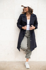 ‘Benison’ Indigo Denim Trench Coat